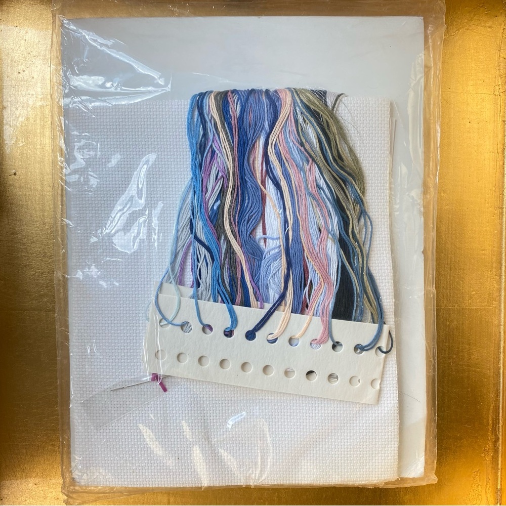 Cross Stitch ”Blue Lanterns” Kit. By Design WorksInc. - Picture 5 of 9